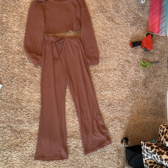 Waffle knit pajama set - Picture 2 of 2